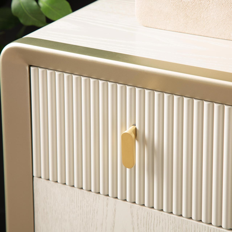 The Cream Elm 7 Drawer Dressing Table
