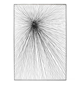 120cm Grey Gunmetal Metal Wall Decoration