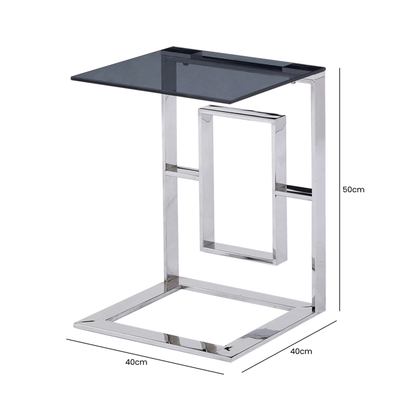 Apex Chrome Sofa Table