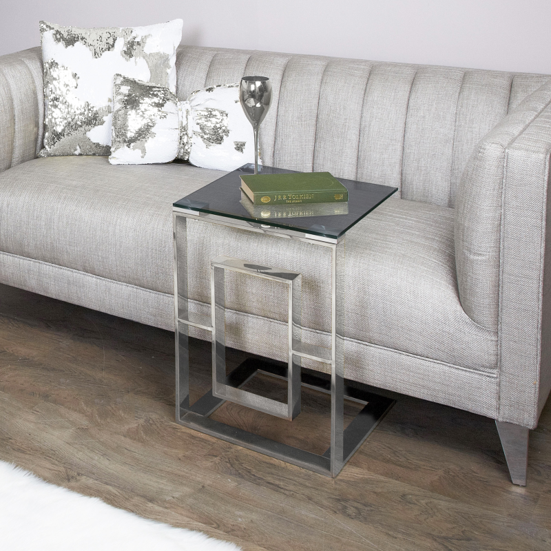 Apex Chrome Sofa Table