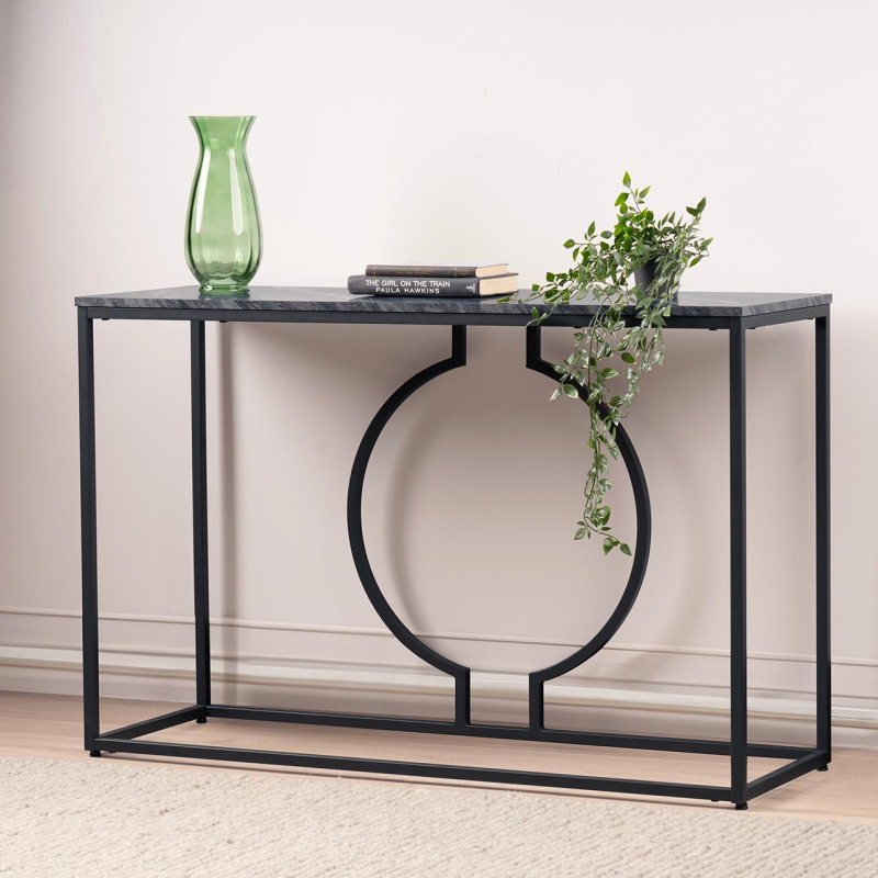 Black Metal Console Table
