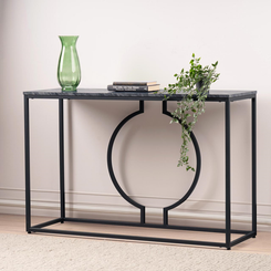 Black Metal Console Table