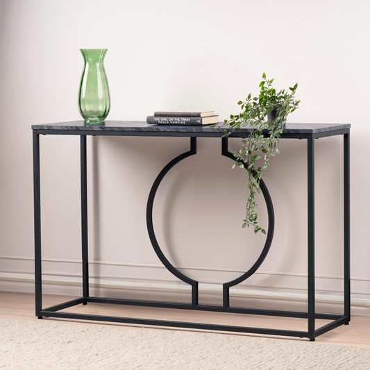 Black Metal Console Table