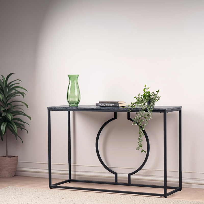 Black Metal Console Table