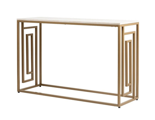 Cream and Gold Console Table
