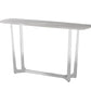 The Meghan Chrome Metal Console Table