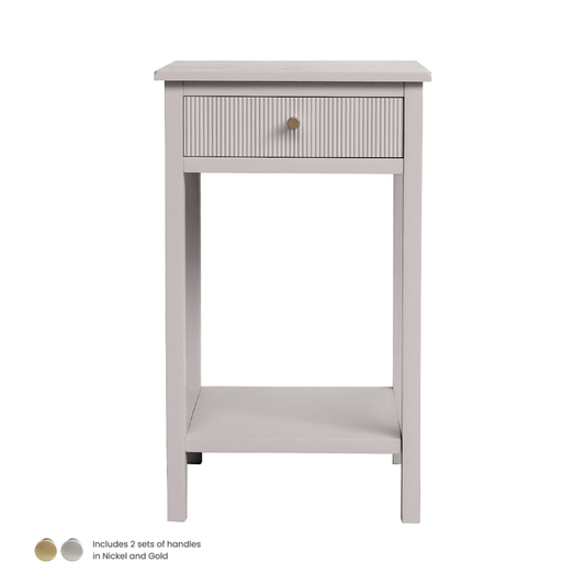 Summer Grey Wood End Table