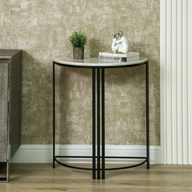 Half moon console table