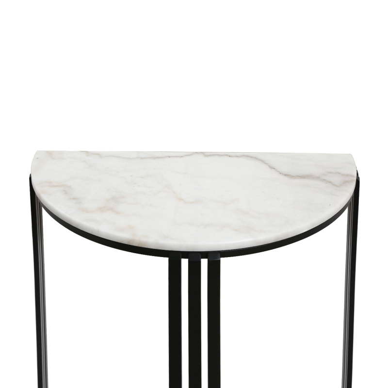 Half moon console table