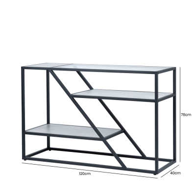 Black and Grey Console Table