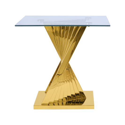 The Lucy Gold Metal End Table
