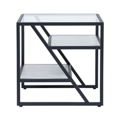 Black and Grey End Table