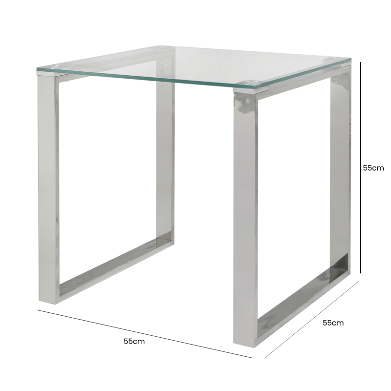 Stainless Steel End Table