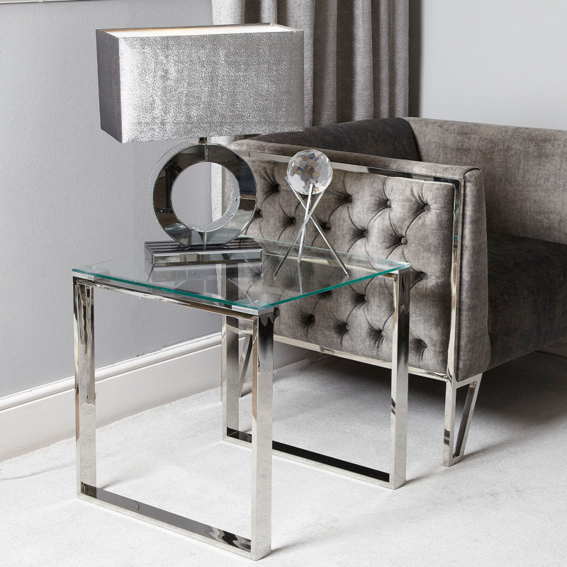 Stainless Steel End Table