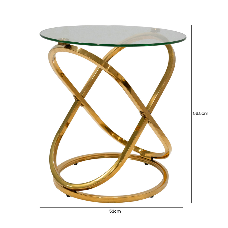 The Rizzo Gold End Table