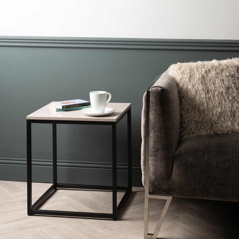 Page End Table Summer Grey