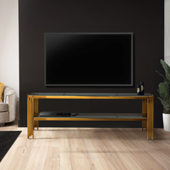The Gold Steel Tubes Entertainment Unit