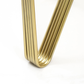 Yohan White Marble with Gold Metal Legs Coffee Table