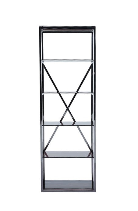 The 5-Tier Grey Gunmetal with Smoke Glass Display Unit