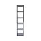 The 5-Tier Grey Gunmetal with Smoke Glass Display Unit