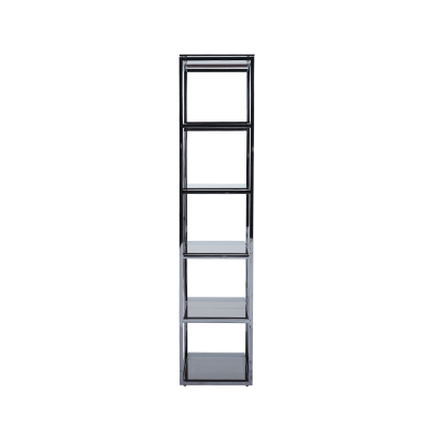 The 5-Tier Grey Gunmetal with Smoke Glass Display Unit