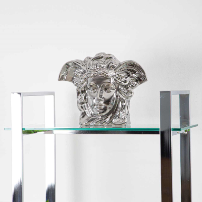 Three-Tier Glass Display Shelf