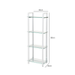 Three-Tier Glass Display Shelf