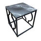Alora Black Metal End Table