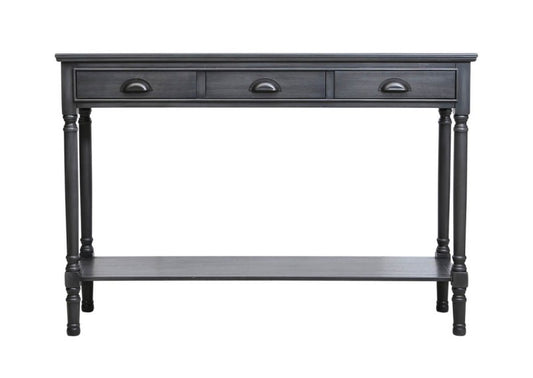 Large grey console table