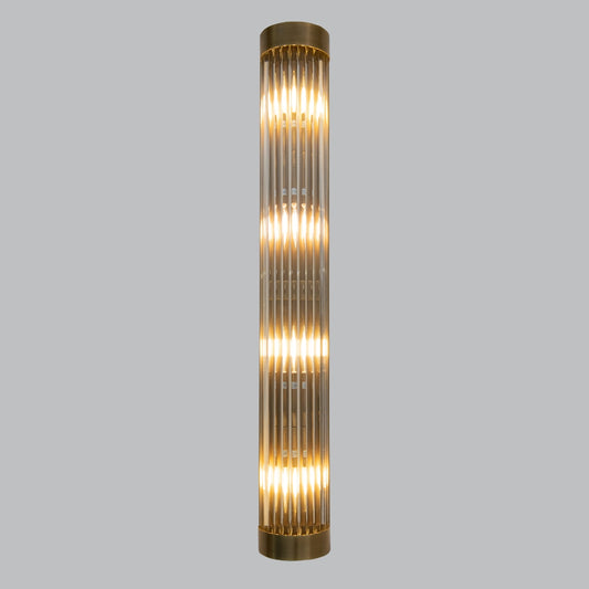 Wade Antique Brass Finish Long Wall Lamp