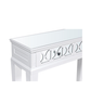 Torino white wood 2-drawer console table