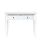 Torino white wood 2-drawer console table