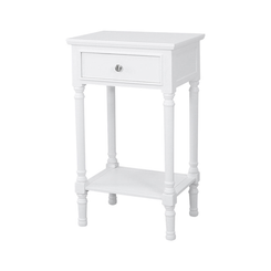 White telephone table