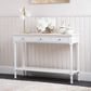 Large classic white console table