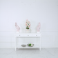 Large classic white console table