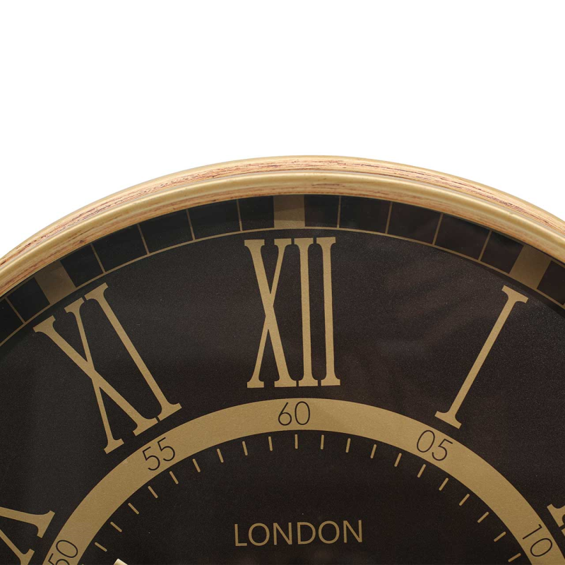 53.5cm Gold Gears Wall Clock