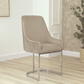 The Eri Taupe Velvet Dining Chair