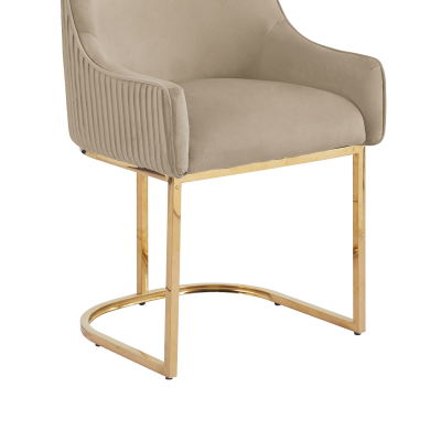 Eri Taupe Velvet Dining Chair