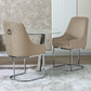 The Eri Taupe Velvet Dining Chair