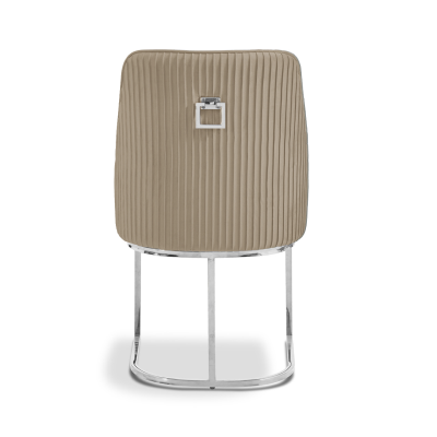 The Eri Taupe Velvet Dining Chair