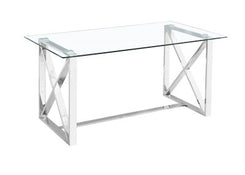 Glass dining table