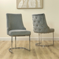 The Casa Grey Velvet Dining Chair