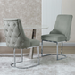 The Casa Grey Velvet Dining Chair