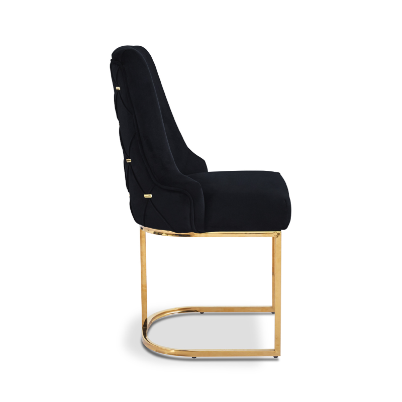 Casa Black Velvet Dining Chair