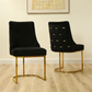 Casa Black Velvet Dining Chair
