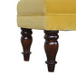 Stylish Chaise In Mustard Velvet