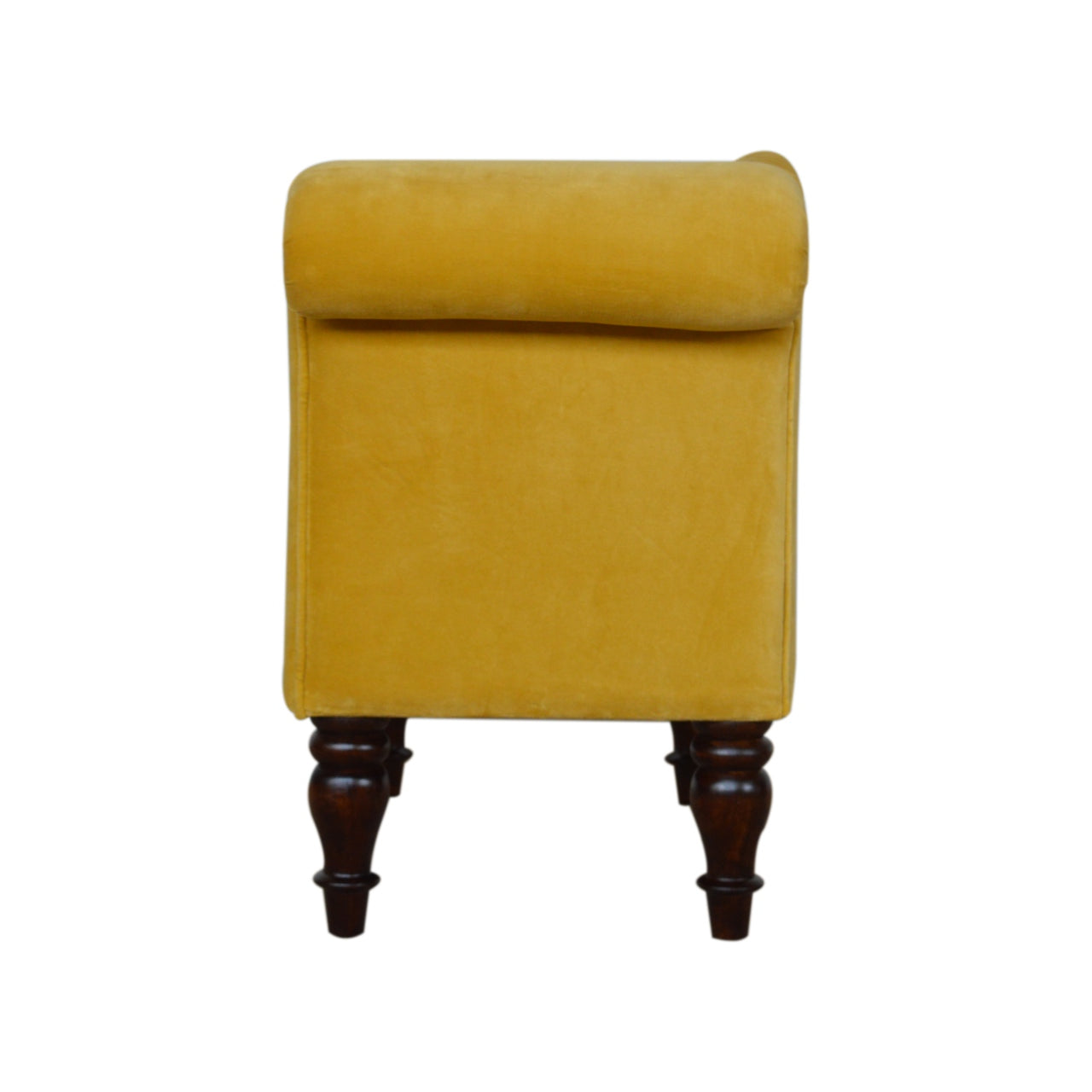 Stylish Chaise In Mustard Velvet