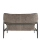 Bailey 2 Seater Chair in Mouse Chenille Fabric