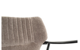 Bailey 2 Seater Chair in Mouse Chenille Fabric