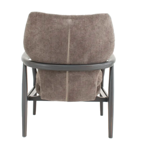 Bailey Chair in Mouse Chenille Fabric